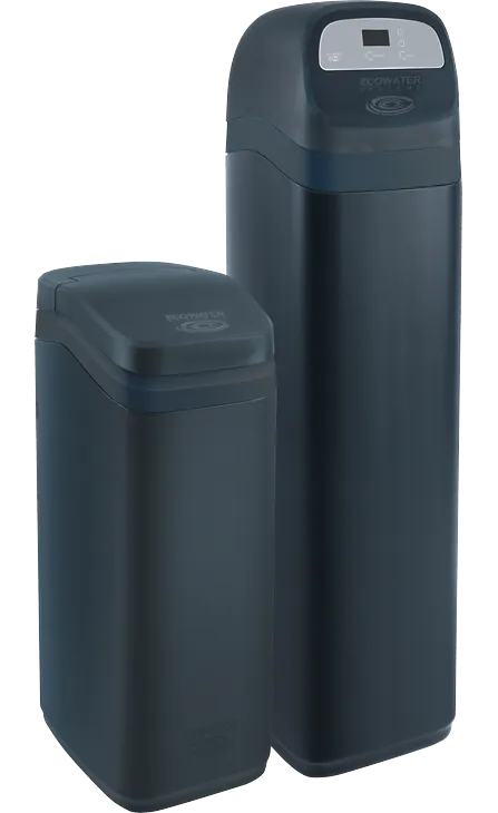 EcoWater ESS water softener with its brine tank